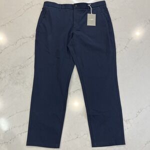 Everlane NEW Uniform Athletic Fit Performance Chino Pants Navy Blue Sz 36 x 28